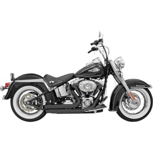 Bassani Black FireSweep Series Exhaust System for 86-17 Softail Models